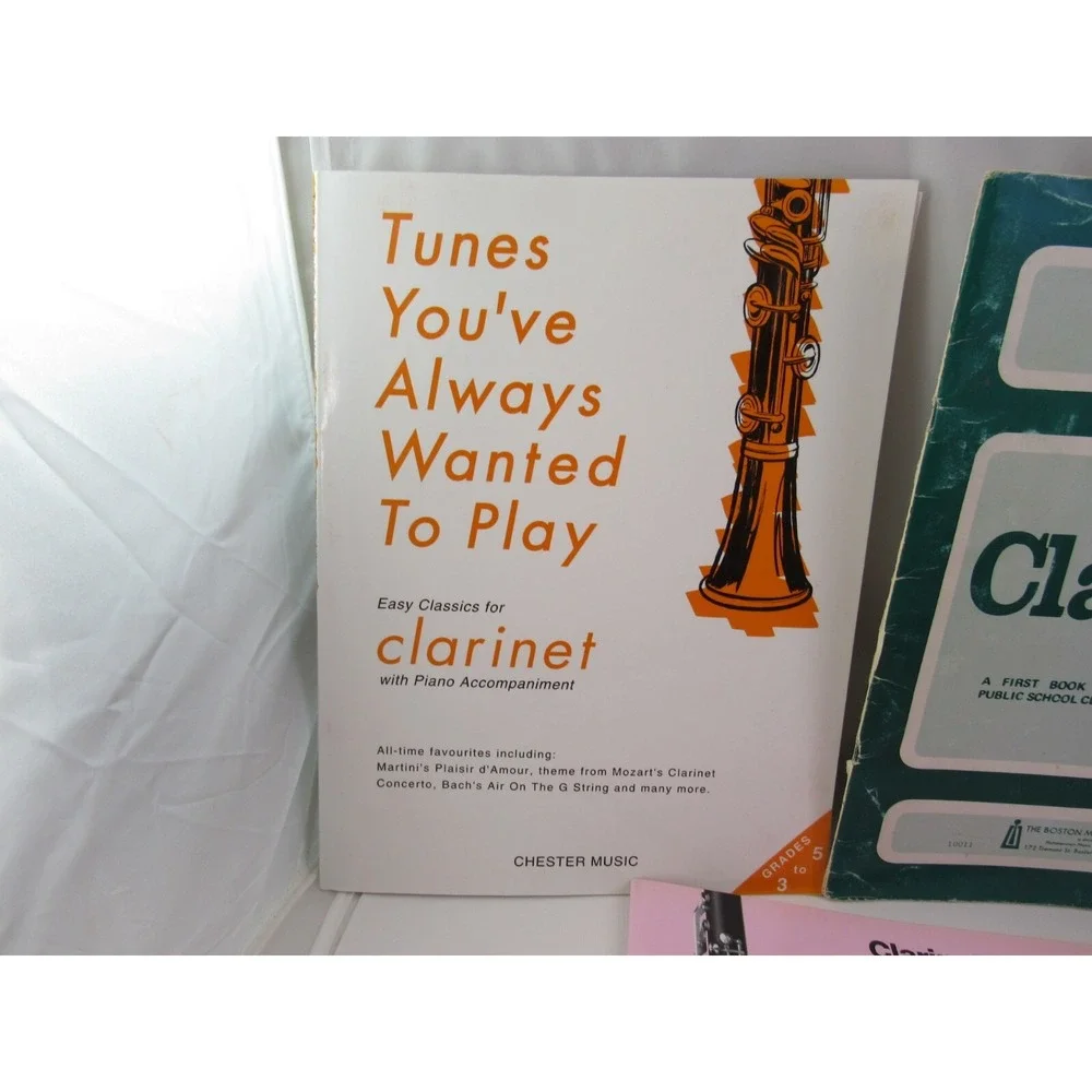TUNES YOU'VE ALWAYS WANTED TO PLAY CLARINET & OTHER CLARINET BOOKLETS LOT‎